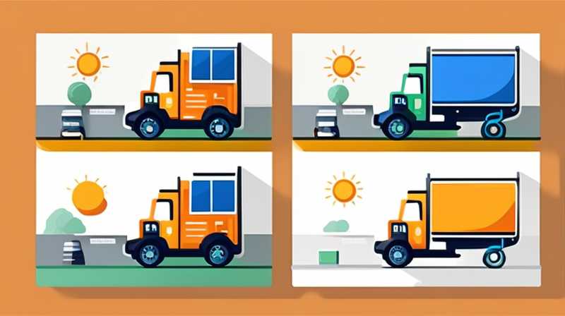 How can a truck be equipped with solar energy?