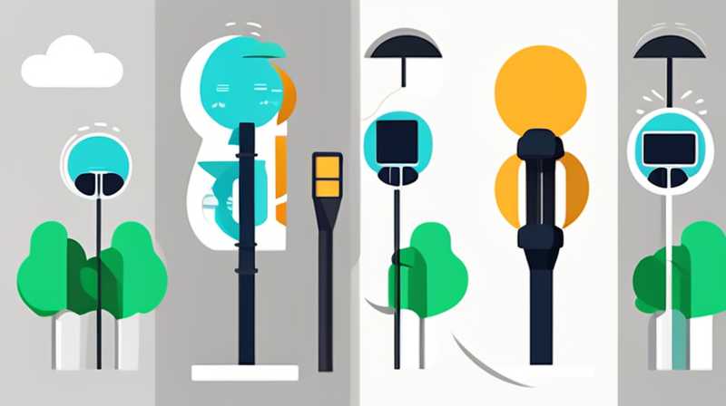 How to connect solar street light poles