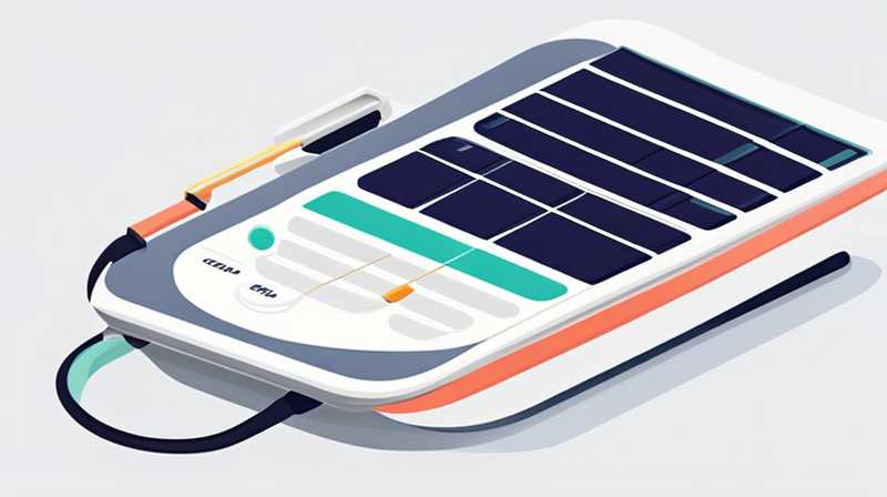 How to read the charging current of solar panels