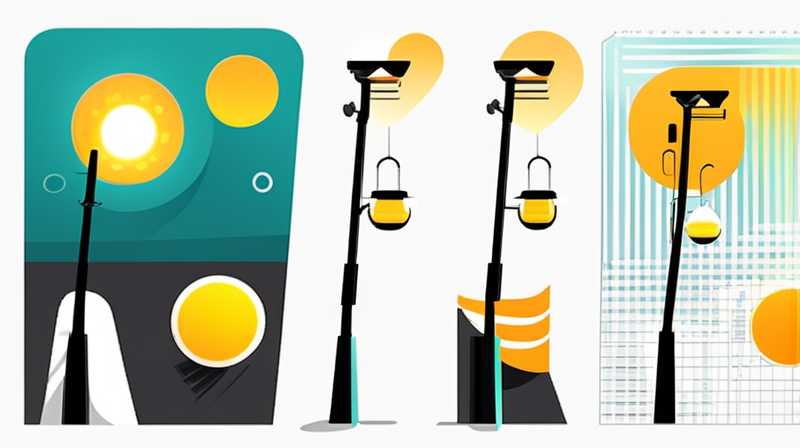 What is the principle of solar street lights