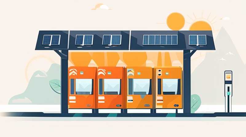 How about three solar powered bus stations