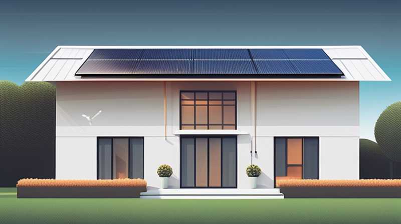 How to place solar energy in color steel house