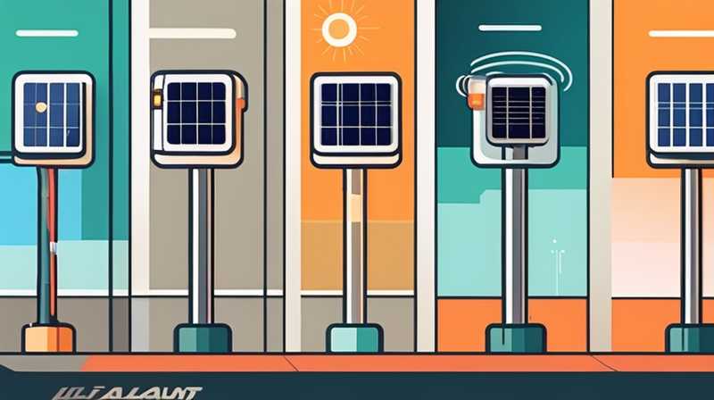 How many watts are solar street light panels