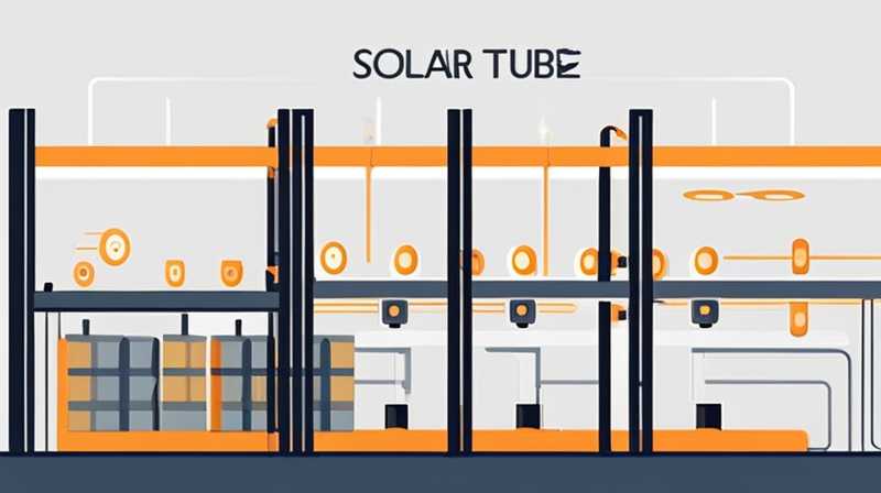 How to install solar tube rack