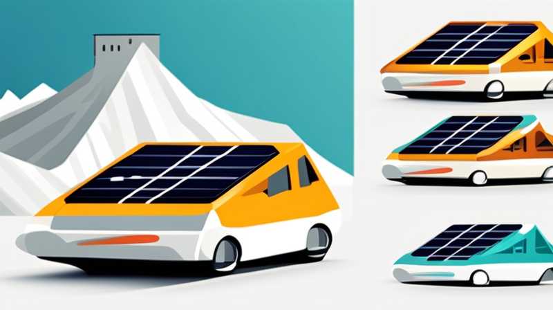 How much electricity can a solar panel car generate?