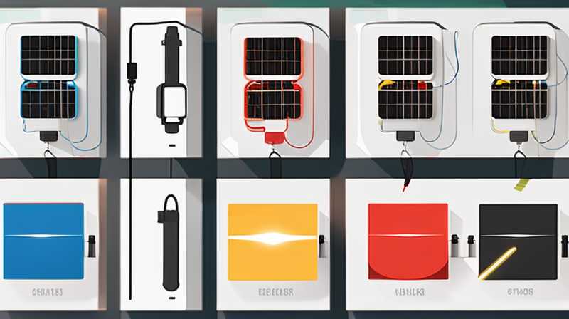 How to connect the charging cable of solar lights