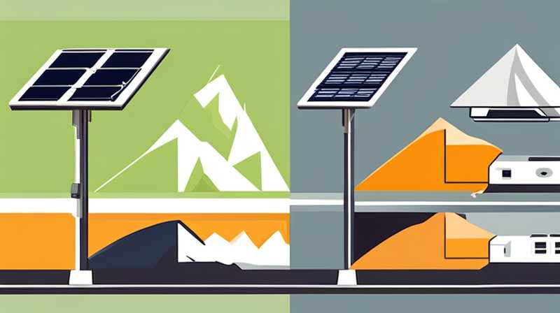 How to build photovoltaic solar energy on a hillside