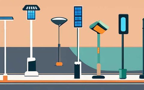 How to place a solar street light pole 8 meters