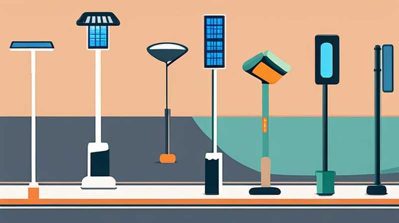 How to place a solar street light pole 8 meters