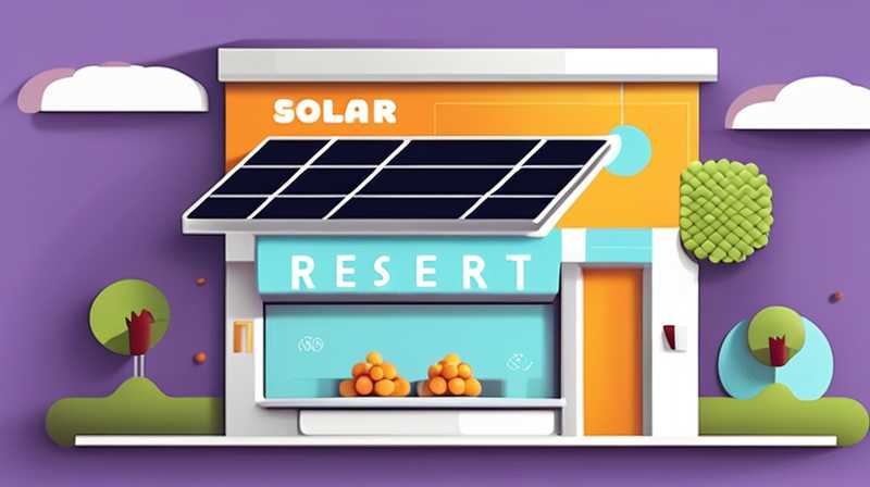 How to apply for solar energy in restaurants