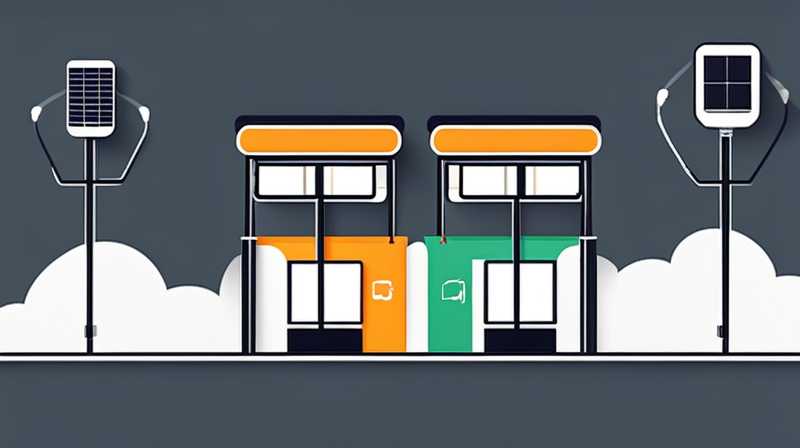 How many watts are the solar lights on the roadside?