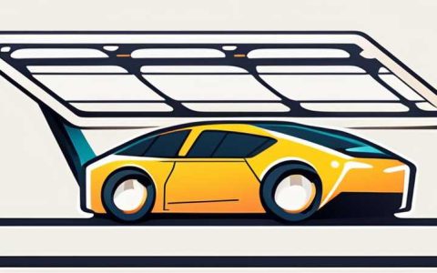 How many V does the solar panel of the small yellow car have