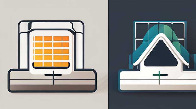 How to install solar panels upwards