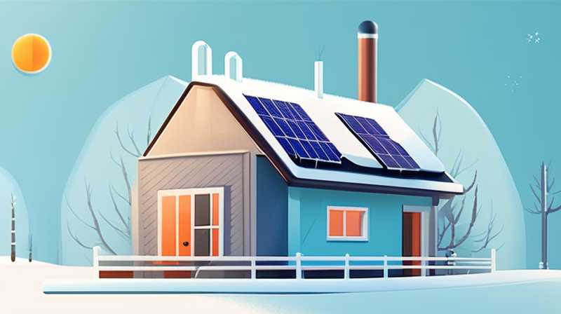 How can solar energy prevent pipes from freezing in winter?