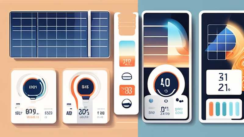 How to adjust solar temperature control