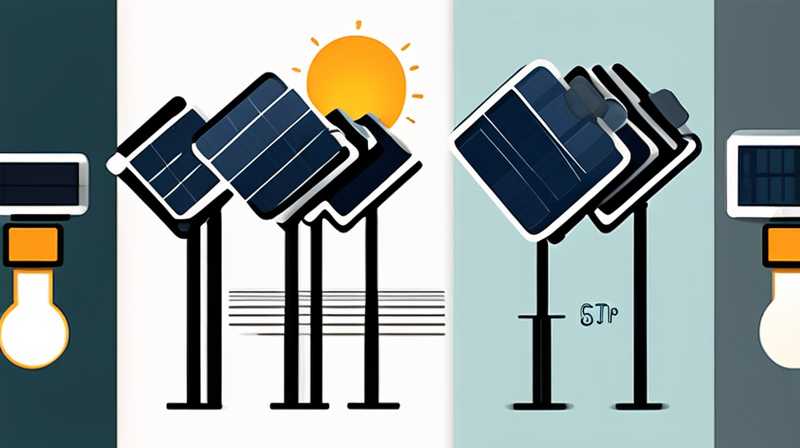 How to connect the solar lamp head