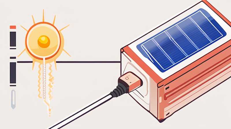 How to connect the solar temperature control probe wire if it is broken?