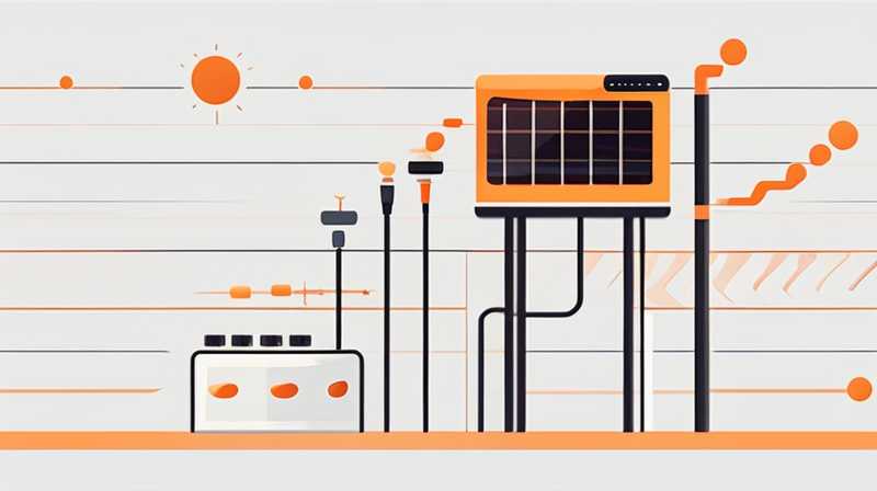 How to connect the four wires of solar temperature probe