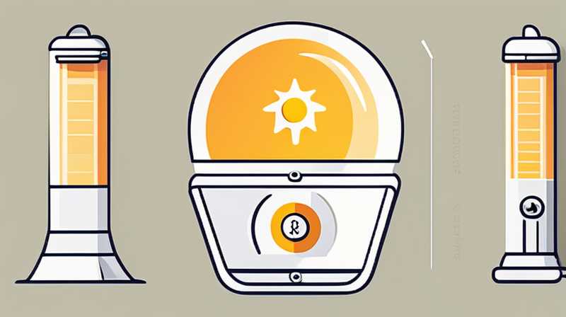 How to use the button on the solar light