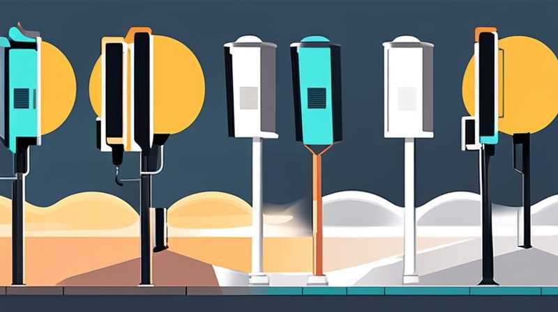 How many watts are portable solar street lights