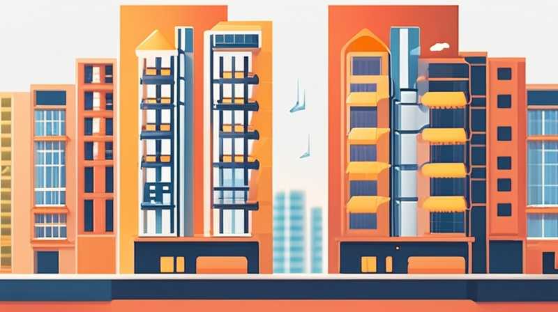 Which floors of the high-rise buildings provide solar energy?