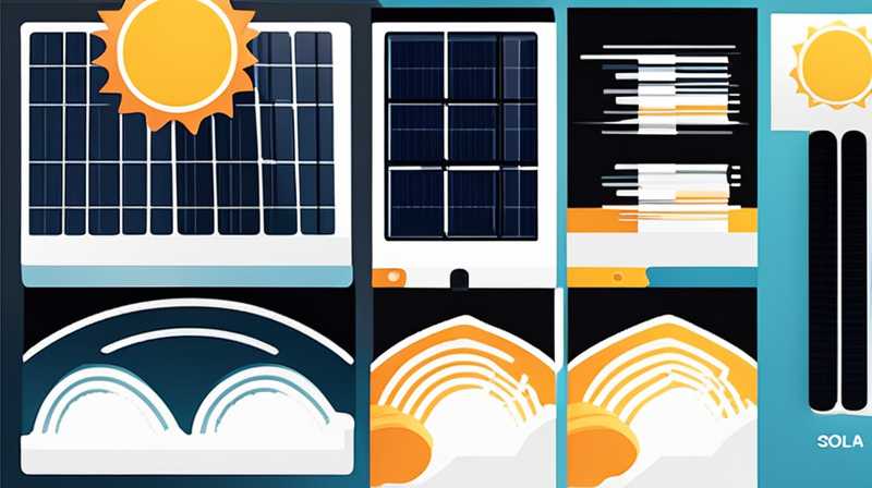 What is the role of large solar panels?