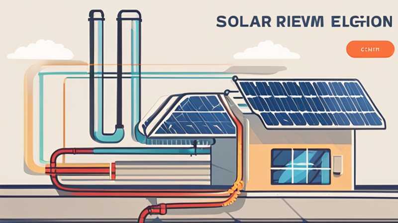 What is the function of solar overflow pipe