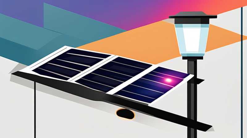 How to install solar street lights on the wall