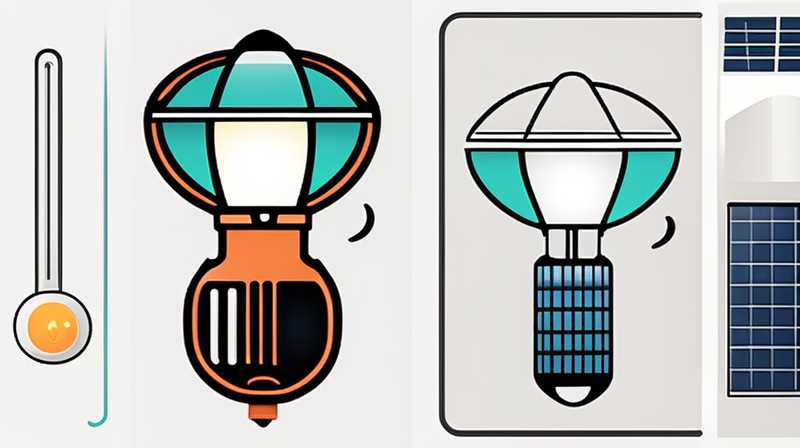 How to install the solar panel lantern bulb