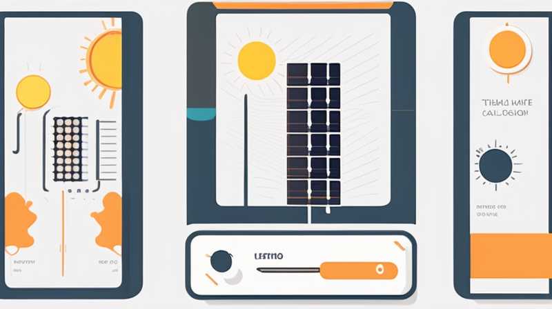 How to connect the solar light control line