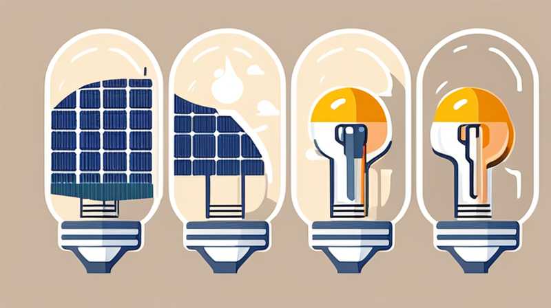 How to light a light bulb with solar panels