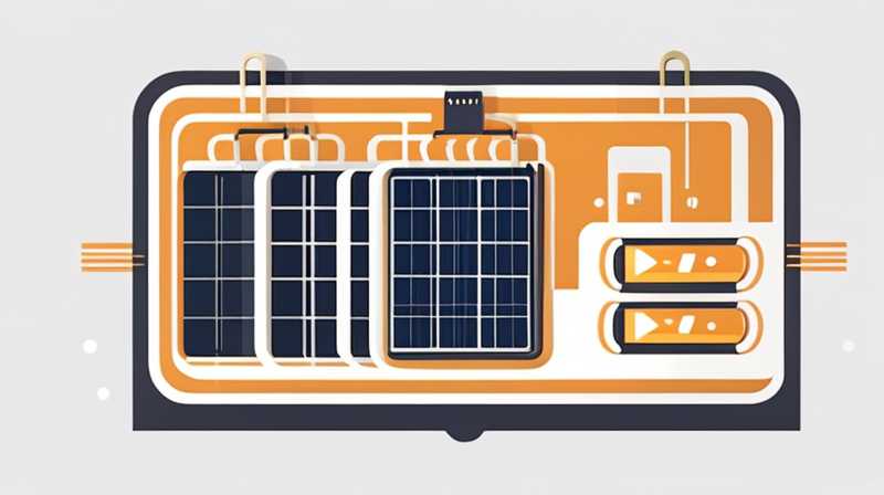 How many batteries can be connected to solar panels