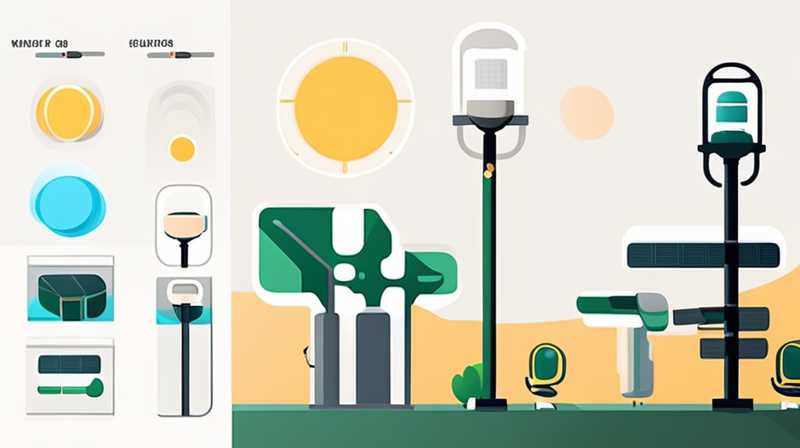 How to dismantle a pole-mounted solar light