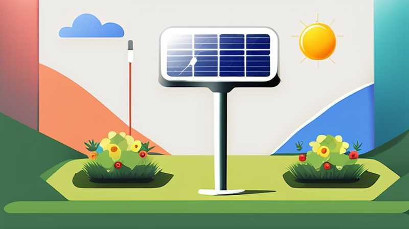 How to use the solar power switch of lawn lamp