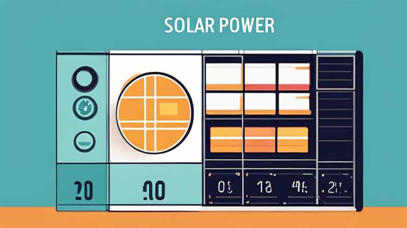 How to calculate the charge for solar power