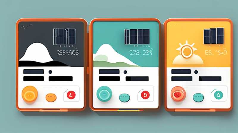 What does a solar thermostat display?