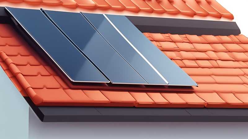 How to install solar energy on colored steel tile roof