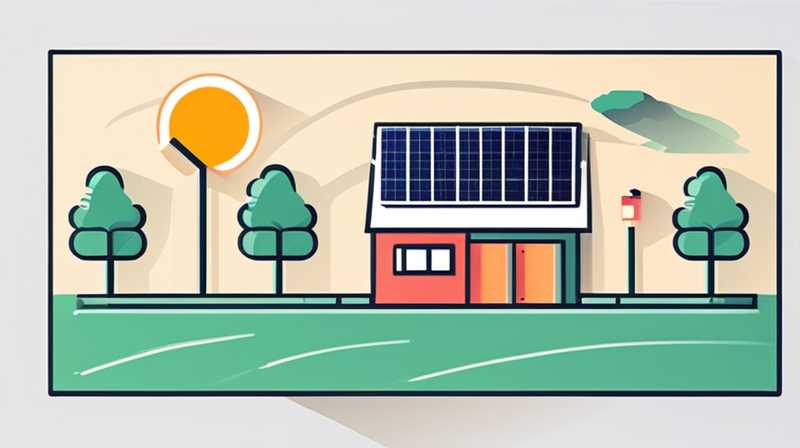 What are the solar panels on street lights called?