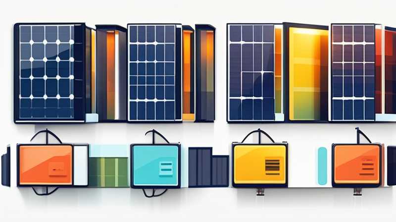 How many watts of solar energy is separated by a layer of glass