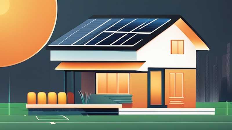 How to use solar energy when a new house is completed