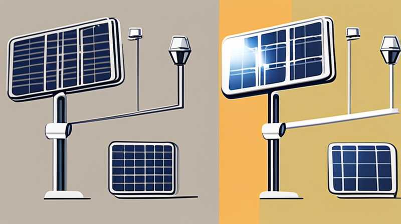 How to install the light on the solar street light