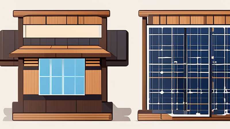 How to disassemble the solar light of wooden pavilion