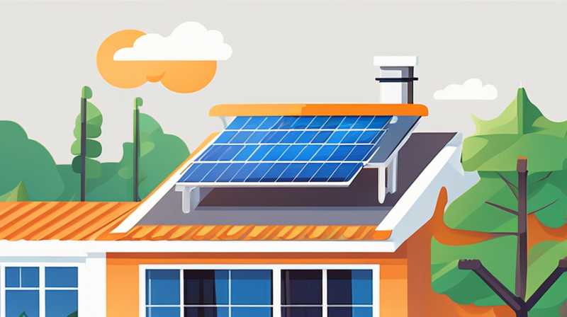 How many solar photovoltaic panels are installed on the roof?