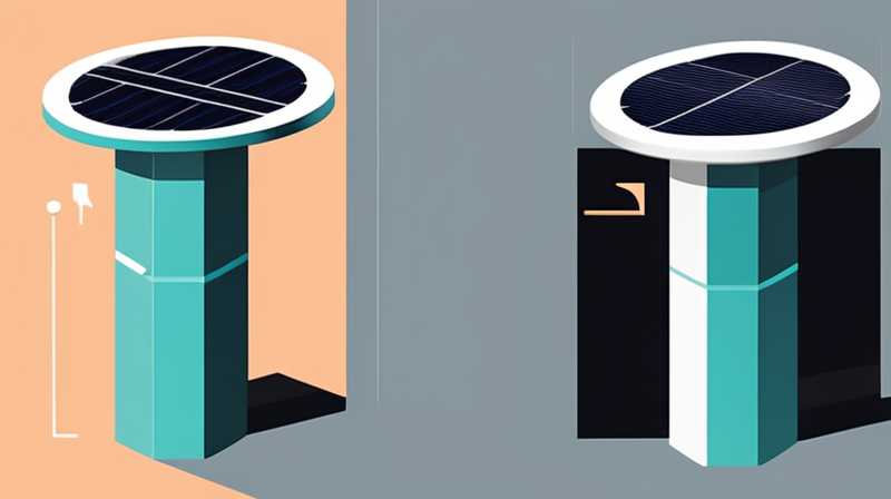 How many V does the solar column cap output?