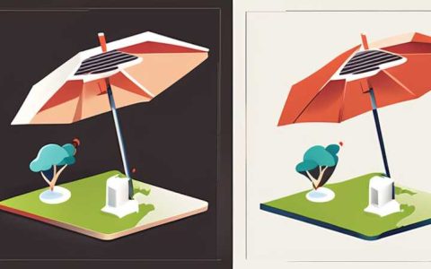 How to install an outdoor solar umbrella