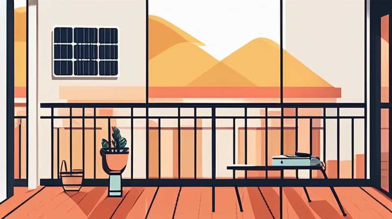 How to change the solar energy on the balcony