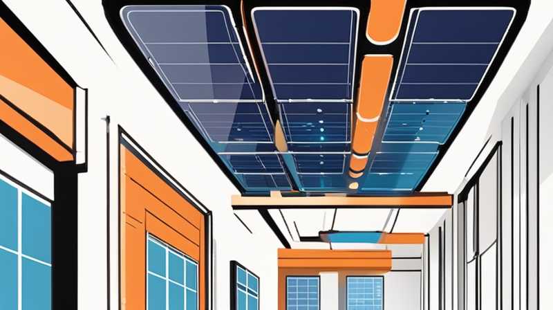 How to install solar panels on the ceiling