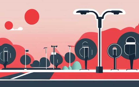 How about red solar street lights