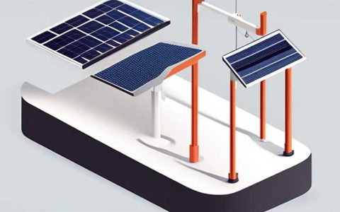 What kind of aerial platform is used to install solar street lights?