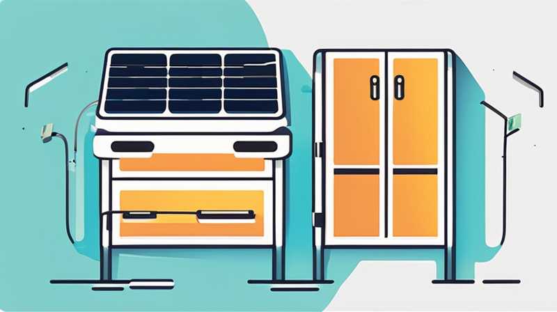 How to connect the wash cabinet to solar energy